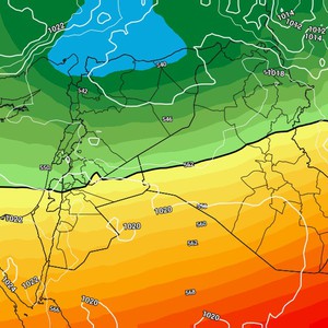 النشرة الأسبوعية للعراق | امتداد منخفض جوي لاقصى المناطق الشمالية ومؤشرات على كتلة هوائية اشد برودة إعتباراً من الأربعاء 