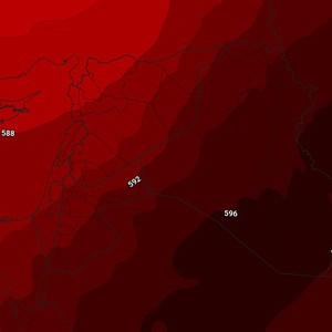 النشرة الأسبوعية للعراق | كتلة هوائية حارة وذات مركز لاهب يتموضع جنوب البلاد ودرجات الحرارة حول الـ 50 مئوية في بعض المناطق