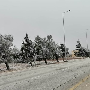 Ministry of Works: Ajloun road is open with caution due to snowfall