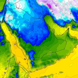 أسبوعية السعودية | بداية أسبوع مستقرة وموجة برد شديدة اعتباراً من مساء الاربعاء