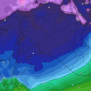 حالة من عدم الاستقرار الجوي الخميس متبوعة بموجة قارسة البرودة تجلب درجات حرارة متدنية للغاية