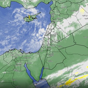 الأردن | الجبهة الهوائية الباردة تعبر شمال المملكة وتُشارف على عبور أجزاء من المناطق الوسطى 
