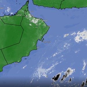 عُمان - 1:35 مساءاً | تكاثر للسحب الركامية وتأثيرها على أجزاء من محافظتي شمال وجنوب الباطنة