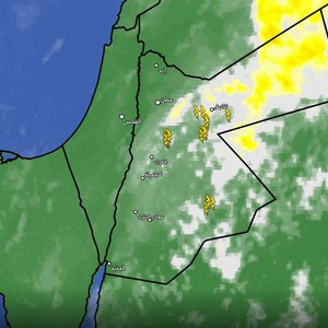 الأردن - تحديث 5:50 م : انتقال السحب الرعدية لمناطق البادية وموجة غبارية تضرب شرق المملكة