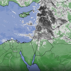الأردن - تحديث 11:30 صباحاً: المزيد من السُحب مرفقة بأمطار غزيرة تندفع لأجزاء عِدّة من شمال و وسط المملكة الساعات القادمة