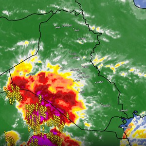 العراق - تحديث الساعة 4:50 عصراً | سُحب ركامية سميكة تدخل المناطق الغربية والجنوبية الغربية من الدولة  