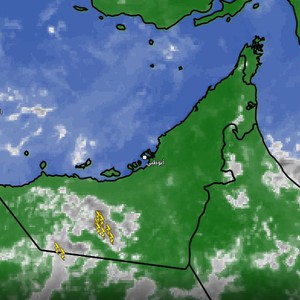 الإمارات - تحديث الساعة 2:30 بعد الظهر | سُحب ركامية رعدية غرباً يرافقها تساقط للأمطار متفاوتة الغزارة 