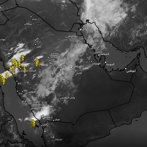 السعودية - يحدث الآن | سحب رعدية مرفقة بأمطار متفاوتة الغزارة تشمل أجزاء من منطقة المدينة المنورة