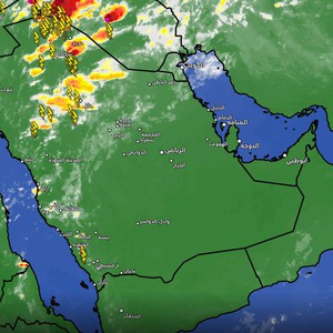 السعودية - يحدث الآن | سحب ماطرة تشمل أجزاء من منطقة الجوف والمنطقة الحدودية الشمالية