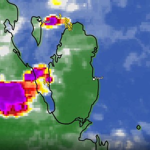 قطر | لليوم الثالث على التوالي سُحب ماطرة على بعض المناطق يرافقها حدوث الرعد