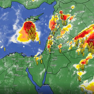 الأردن - تحديث جوي الساعة 5:20 مساء | سحب رعدية تؤثر على أجزاء عِدّة من البادية الشرقية من محافظة المفرق تستوجب الانتباه من تشكل السيول في تلك المناطق