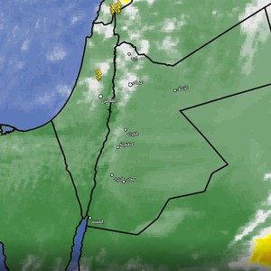 الأردن - تحديث الساعة 4:40 مساءً | تقدم المزيد من السُحب المُحملة بالامطار والبَرَد للعاصمة عمان  