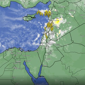 Jordan - update at 10:30 pm | More rain clouds rushing to the north and center of the kingdom