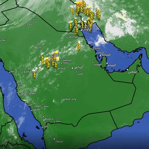 السعودية / تحديث الساعة 3:00 عصراً | سحب رعدية تؤثر على أجزاء من القصيم وشرق المملكة