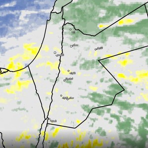 الأردن - تحديث الساعة 4:15 مساءً | زخات امطار في شمال ووسط المملكة وتقدم المزيد من السُحب الماطرة
