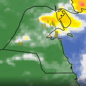 تحديث الساعة 12:35 ظهراً | استمرار تأثر الكويت بحالة من عدم الاستقرار الجوي