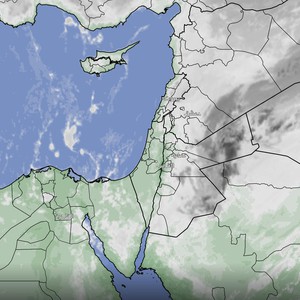 الأردن سحب قوية تؤثر على البادية الشرقية تترافق مع أمطار غزيرة وتنبيه من تشكل السيول والسيول المنقولة