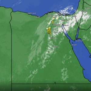 مصر - تحديث الساعة 11:00 مساءً | زخات من الأمطار على بعض المناطق تصحب بحدوث الرعد
