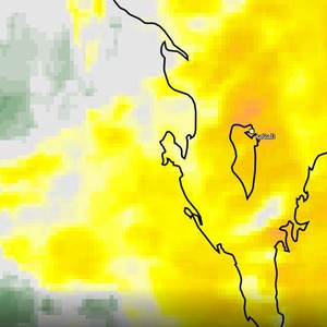 البحرين - تحديث الساعة 12:20 ظهراً | زخات مُتفاوتة الشدة من الأمطار على العديد من المناطق