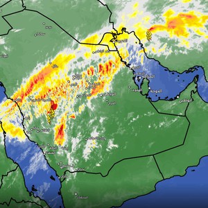 سحب ماطرة تؤثر على أجزاء متفرقة من المملكة في هذه الأثناء