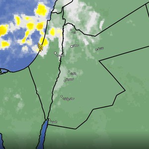 الأردن - تحديث الساعة 11:10 ليلاً | استمرار تدفق سحب ماطرة نحو بعض المناطق الشمالية والوسطى الساعات القادمة