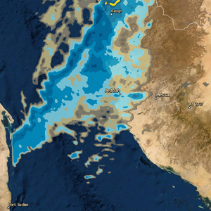تحديث 3:00 فجراً: تزايد تدريجي في وتيرة الأمطار الساعات القادمة  
