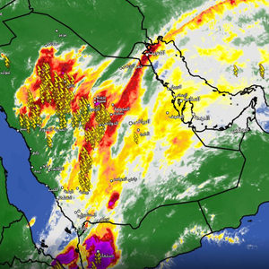 تحديث 4:40م | حائل - أمطار رعدية غزيرة تترافق بزخات من البرد بعد قليل 