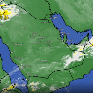 تحديث الساعة 5:00 صباحاً | بدء حالة عدم الإستقرار الجوي على منطقة تبوك 