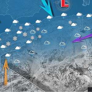 سلسلة من الاضطرابات الجوية تؤثر على بلدان المغرب العربي اعتبارًا الخميس.
