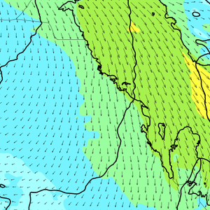 الاحد والإثنين .. رياح شمالية نشطة متوقع تأثيرها على سواحل الخليج العربي تعمل على إضطراب البحر