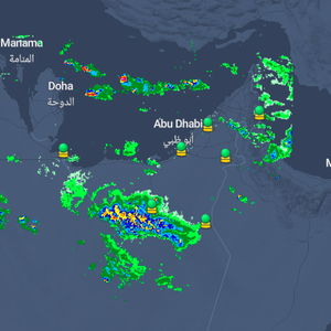 الامارات | تحذير من المركز الوطني من فرصة تكون سحب ركامية يصاحبها سقوط أمطار ورياح نشطة السرعة 