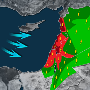 منخفض جوي شديد البرودة مصحوب بأمطار غزيرة 