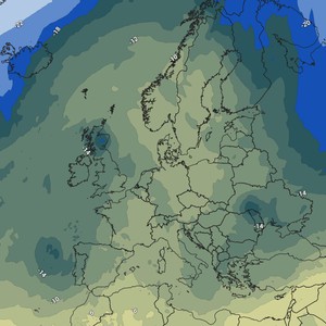 Autumn features become clear.. Cold upper basins rush towards the European continent and cause a drop in temperatures in the Levant