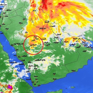 تنبيه لاهل الرياض  : سحب رعدية غرب منطقة الرياض وتحذير من موجات الغبار