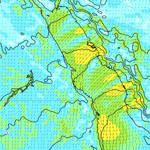 رياح الصبا الشرقية تهب بقوة على اجزاء من سواحل البحر الاحمر الوسطى والشمالية