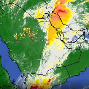 تحديث 2:00م | سُحب رعدية تؤثر على القصيم وتزايد في شدة الامطار الساعات القادمة 