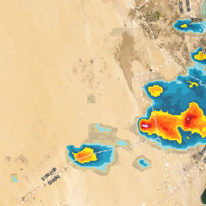 تحديث 4:20م | زخات رعدية مُحتملة على الدمام خلال الساعة القادمة 