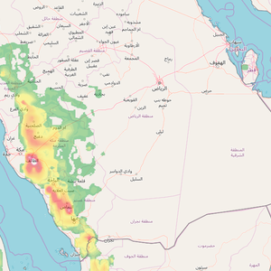 الثلاثاء والأربعاء ذروة الحالة الماطرة على مرتفعات غرب المملكة 