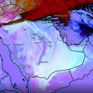 هام | رابط خاص لمُتابعة حركة العاصفة الرملية في السعودية عبر الأقمار الاصطناعية