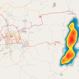 تحديث 12:00م | سحب رعدية مبكرة تؤثر على الطائف الان وتوقعات باشتدادها بشكل كبير الساعات القادمة