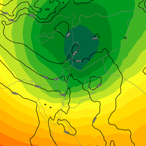 الاردن | بداية التأثير الفعلي للمنخفض الجوي ساعات ما بعد منتصف الليل و استمرار تأثيره حتى الثلاثاء