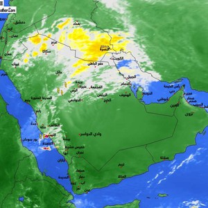 الحالة الجوية الماطرة تشتد الساعات القادمة على القصيم وشمال شرق السعودية