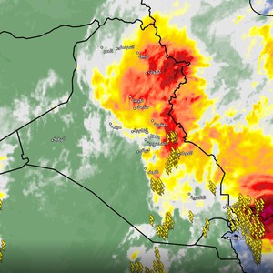العراق | سُحب رعدية قوية على شمال شرق البلاد وتنبيهات من تشكل السيول    