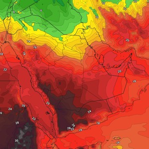 سلطنة عُمان : ارتفاع على درجات الحرارة ونشاط في سرعة الرياح في بعض المناطق الأيام القادمة