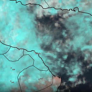سلطنة عُمان/تحـــديث 2:00 ظهراً: بداية هطول الأمطار في أحياء من العاصمة مسقط و استمرار الفرص الساعات القادمة