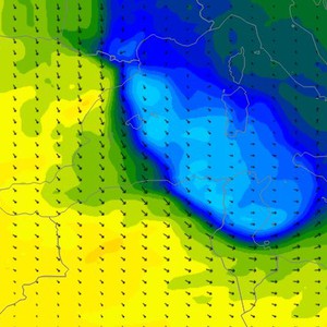 ليلة الأحد ويوم الاثنين : اضطراب جوي يؤثر على شمال تونس وأجزاء من شرق ووسط الجزائر 