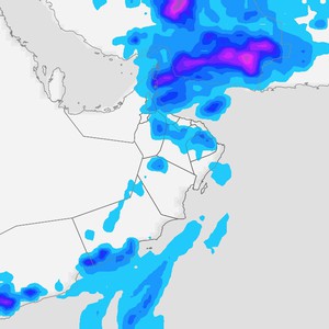 سلطنة عُمان | ازدياد وتيرة الأحوال الجوية الغير مُستقرة تترافق مع تكاثر السحب الرعدية وهطول الامطار في العديد من المناطق