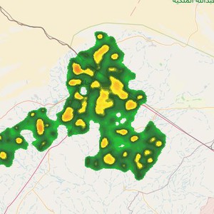 تحديث 3:20م : تكاثف وانتشار للسحب الممطرة على أجزاء من حائل