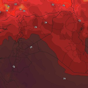 الأردن | انخفاض على درجات الحرارة الجمعة وكتلة هوائية حارّة اعتباراً من السبت