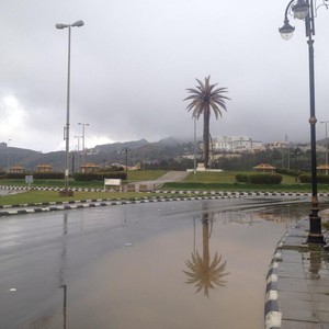زخات الامطار الرعدية تستمر على مرتفعات عسير وأبها بمشيئة الله